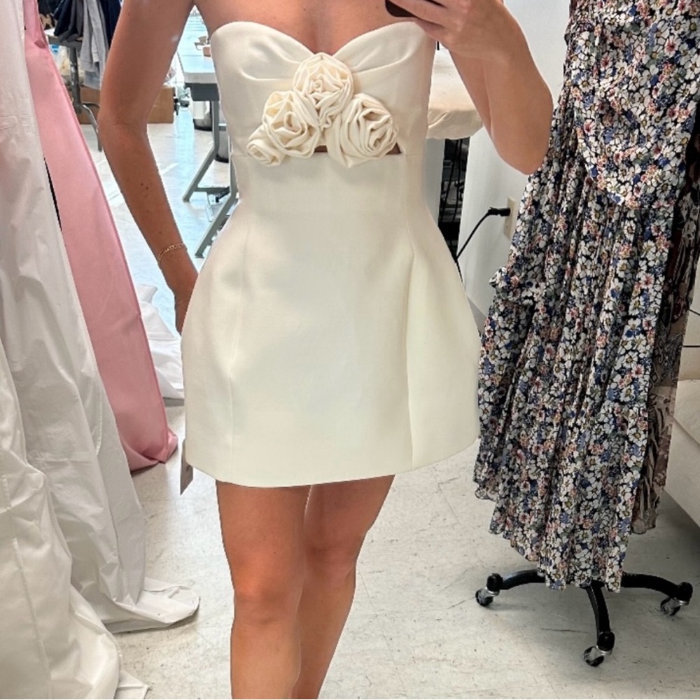 Magda Butrym Floral-appliqué mini dress - WORN ONCE